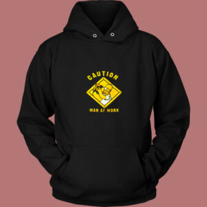 The Simpsons Homer Simpson Caution Man At Work Vintage Hoodie