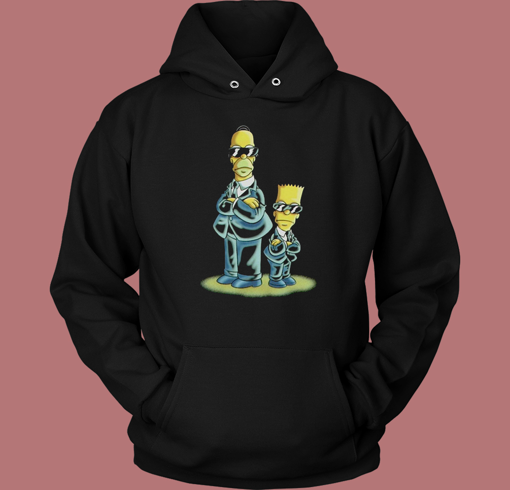 The Simpsons Men in Black Hoodie Style The Simpsons Men in Black Hoodie Style