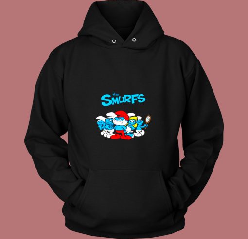 The Smurfs Tv Series Animated Poster Vintage Hoodie The Smurfs Tv Series Animated Poster Vintage Hoodie