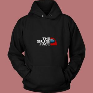 The Sus Face Impostor Among Us 80s Hoodie