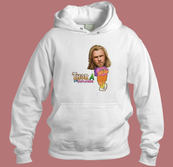 Thor A The Explorer Parody Hoodie Style