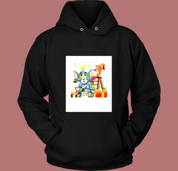 Tom Jerry Cartoon Vintage Christmas Vintage Hoodie