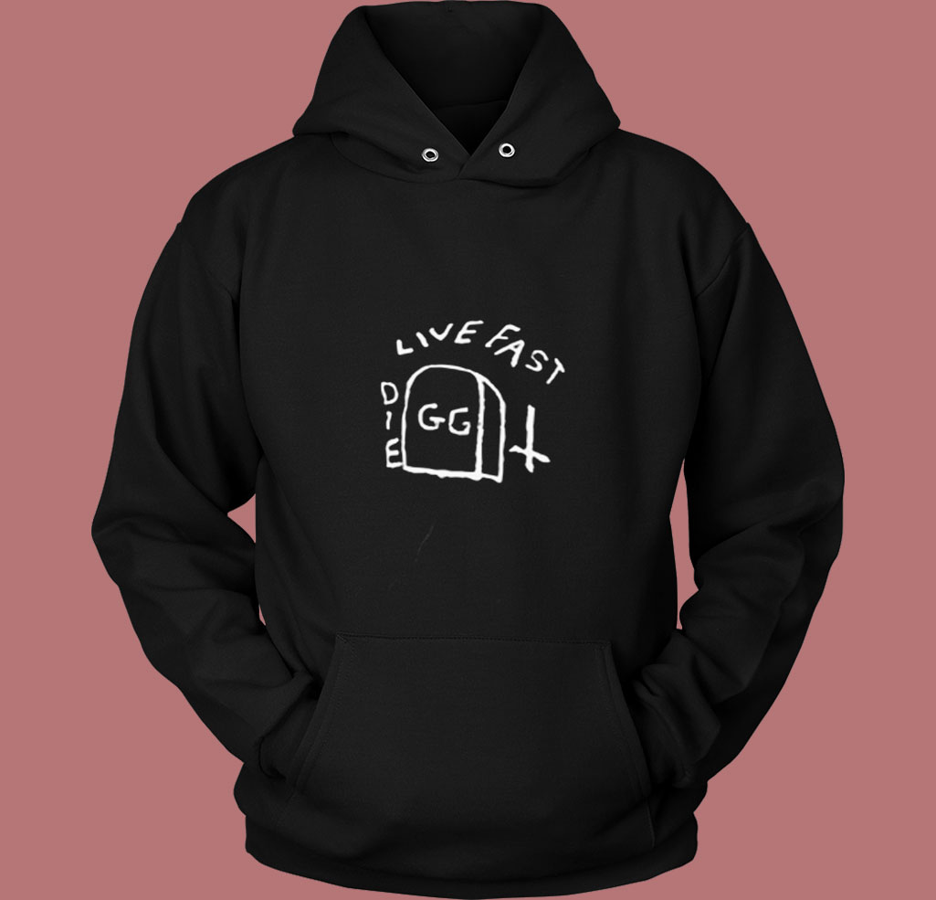 Tombstone Punk Live Fast Die 80s Hoodie Tombstone Punk Live Fast Die 80s Hoodie