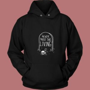 Tombstone Skull Graphic 80s Hoodie