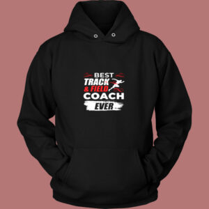 Track And Field Sport Coach Vintage Hoodie