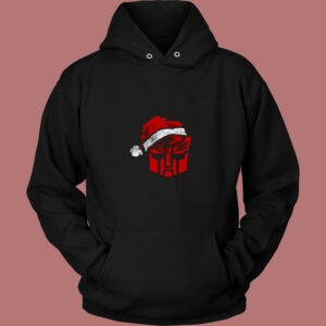 Transformers Autobot Santa Christmas 80s Hoodie