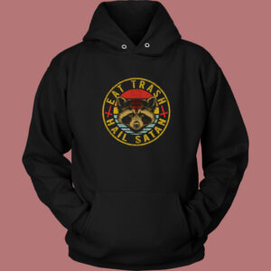 Trash Hail Satan 80s Hoodie Style