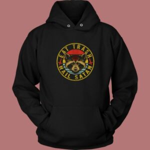 Trash Hail Satan 80s Hoodie Style