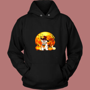 Trick Or Treat Shih Tzu Witch Vintage Hoodie