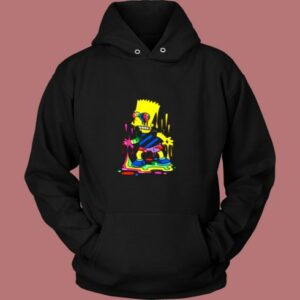 Trippy Bart The Paint Trap Is For Bart Vintage Hoodie