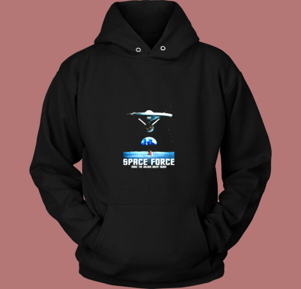 Trump’s Space Force Ussf X Star Trek Boldly Go Vintage Hoodie