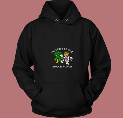 Trumps Kickin Alien Space Force 80s Hoodie Trumps Kickin Alien Space Force 80s Hoodie