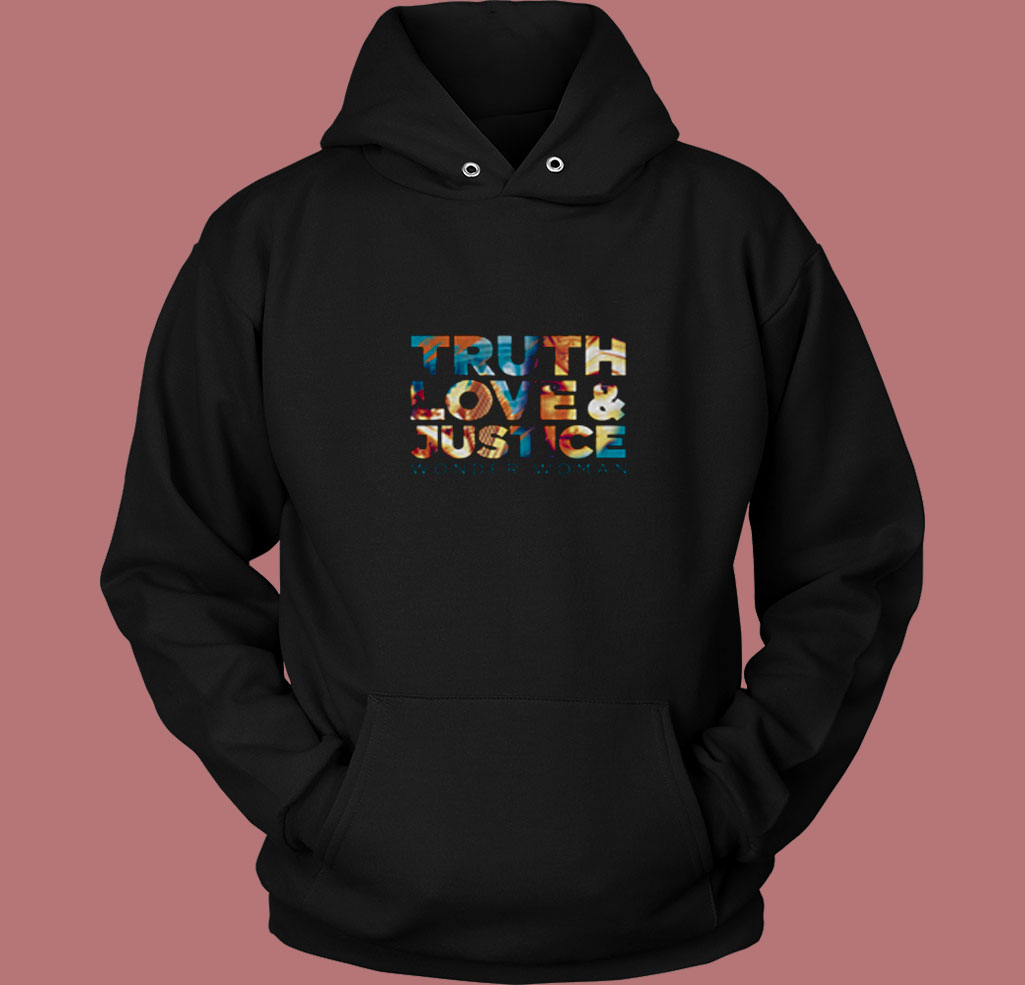 Truth Love Justice Ww 1984 80s Hoodie Truth Love Justice Ww 1984 80s Hoodie