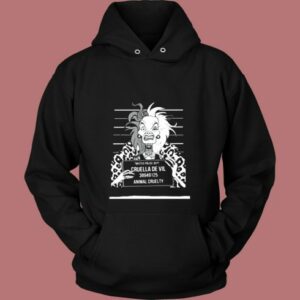 Twisted Punk Disney Cruella Mugshot Vintage Hoodie