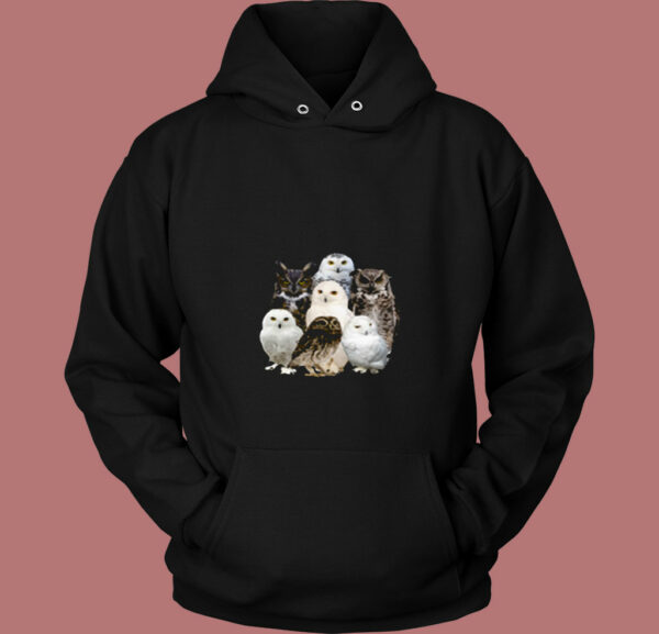 Types Of Owl 80s Hoodie