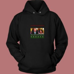 Ugly Christmas Nancy Pelosi Chuck Schumer 80s Hoodie
