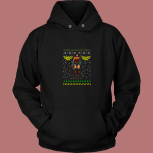Ugly Christmas Wonder Woman 80s Hoodie