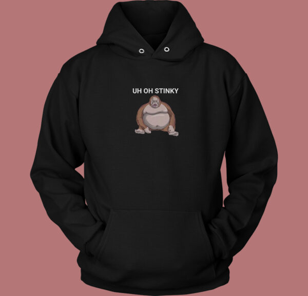 Uh Oh Stinky Monkey Hoodie Style