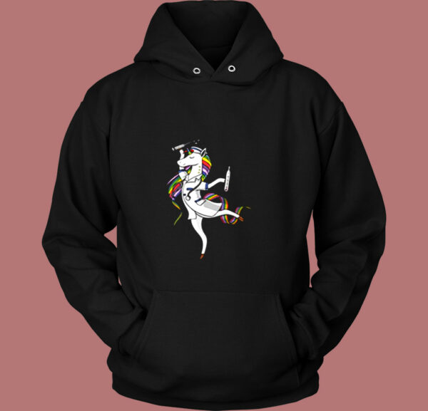 Unicorn Nurse Vintage Hoodie