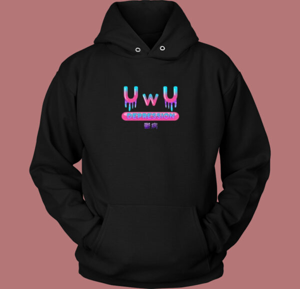 Uwu Depresion Pastel Goth Hoodie Style