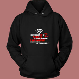 V For Vendetta Fawkes Mask Political Vintage Hoodie