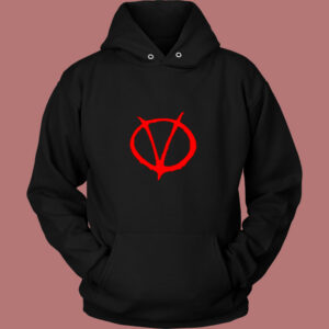 V For Vendetta Movie Symbol Vintage Hoodie