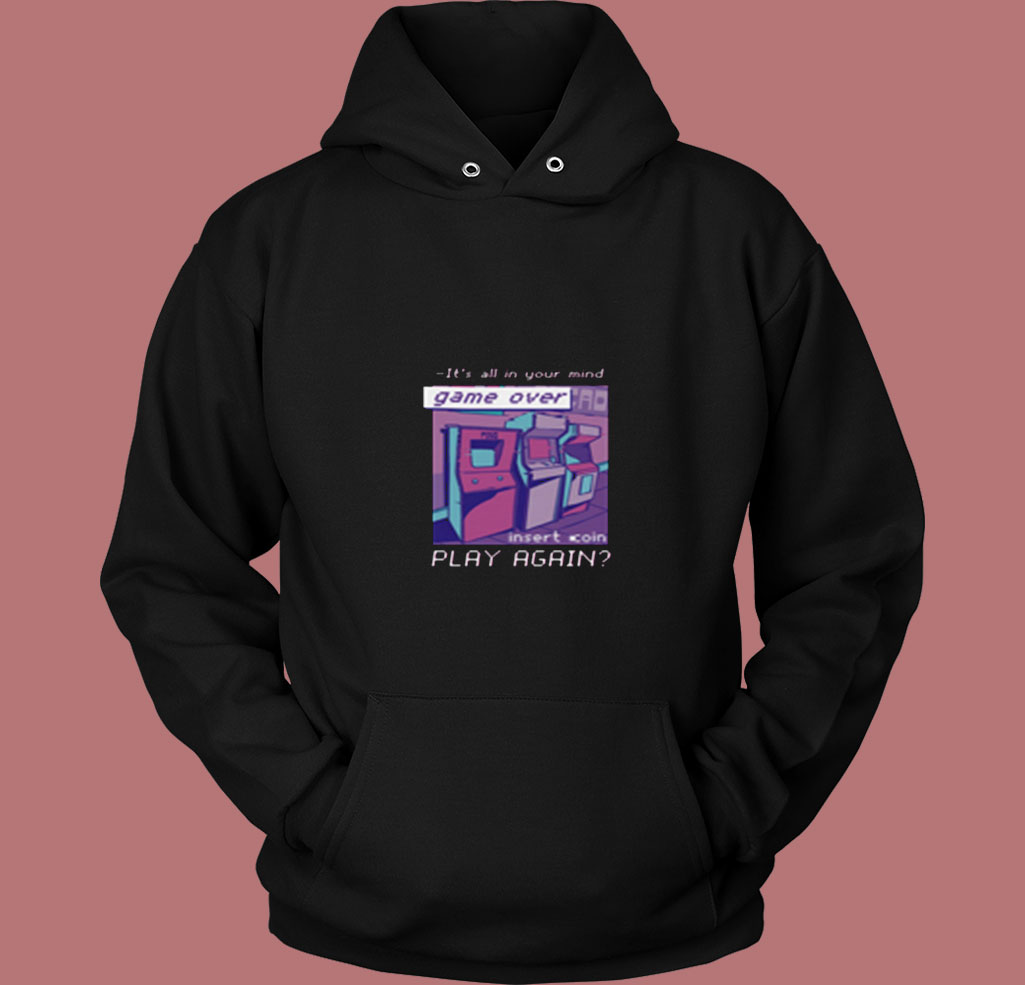 Vaporwave Game Over 80s Hoodie Vaporwave Game Over 80s Hoodie