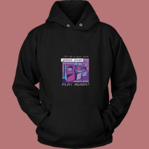 Vaporwave Game Over 80s Hoodie