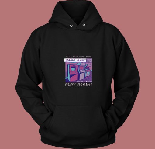 Vaporwave Game Over 80s Hoodie Vaporwave Game Over 80s Hoodie