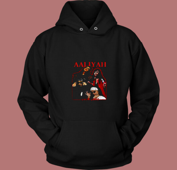 Vintage Aaliyah Dana Haughton Singer 80s Hoodie