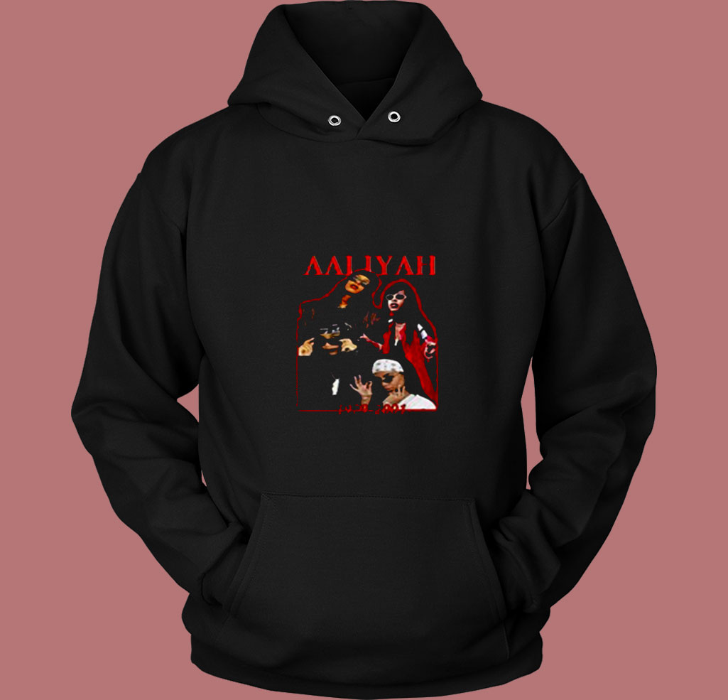 Vintage Aaliyah Dana Haughton Singer 80s Hoodie Vintage Aaliyah Dana Haughton Singer 80s Hoodie