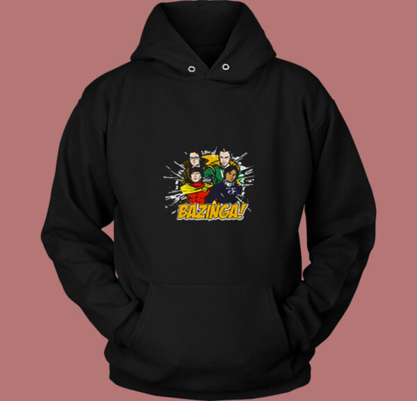 Vintage Bazinga Big Bang Theory 80s Hoodie