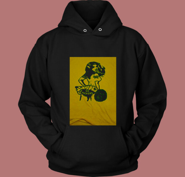 Vintage Cheerleader Go Packers 80s Hoodie