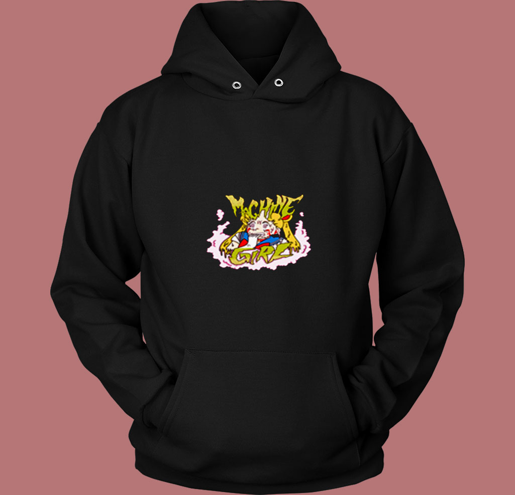 Vintage Cute Sailor Moon Machine Girl 80s Hoodie Vintage Cute Sailor Moon Machine Girl 80s Hoodie