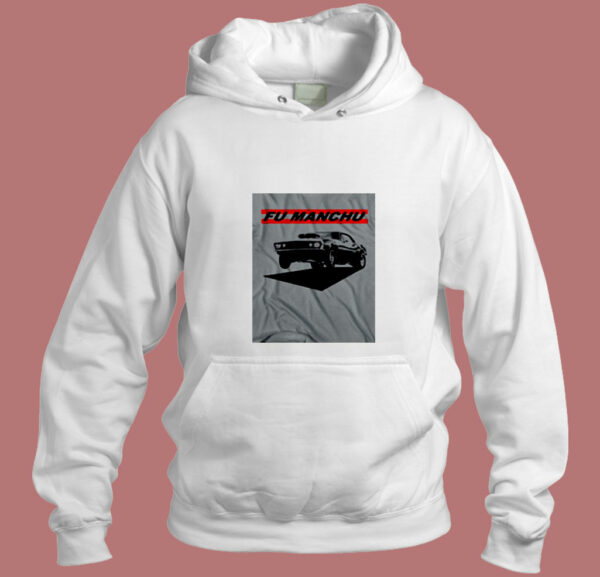 Vintage Fu Manchu Muscle Car Aesthetic Hoodie Style