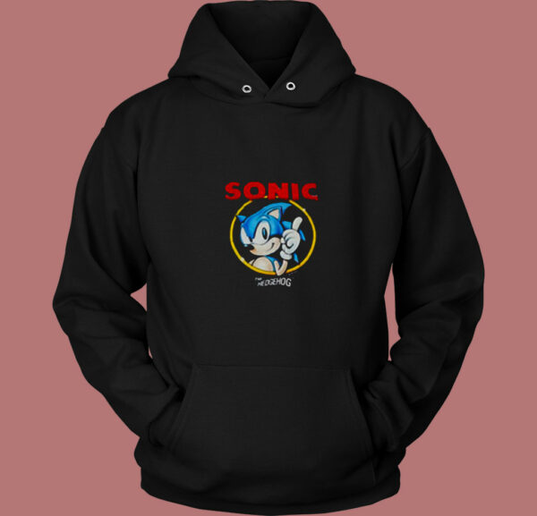 Vintage Game Sonic The Hedgehog 80s Hoodie