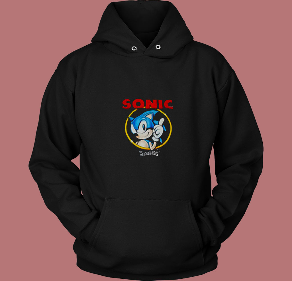 Vintage Game Sonic The Hedgehog 80s Hoodie Vintage Game Sonic The Hedgehog 80s Hoodie