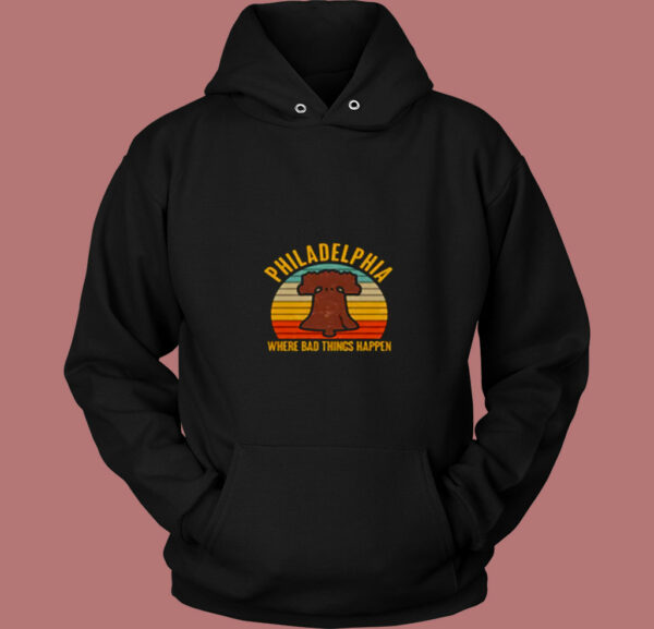 Vintage Philadelphia Where Bad Things Happen 80s Hoodie