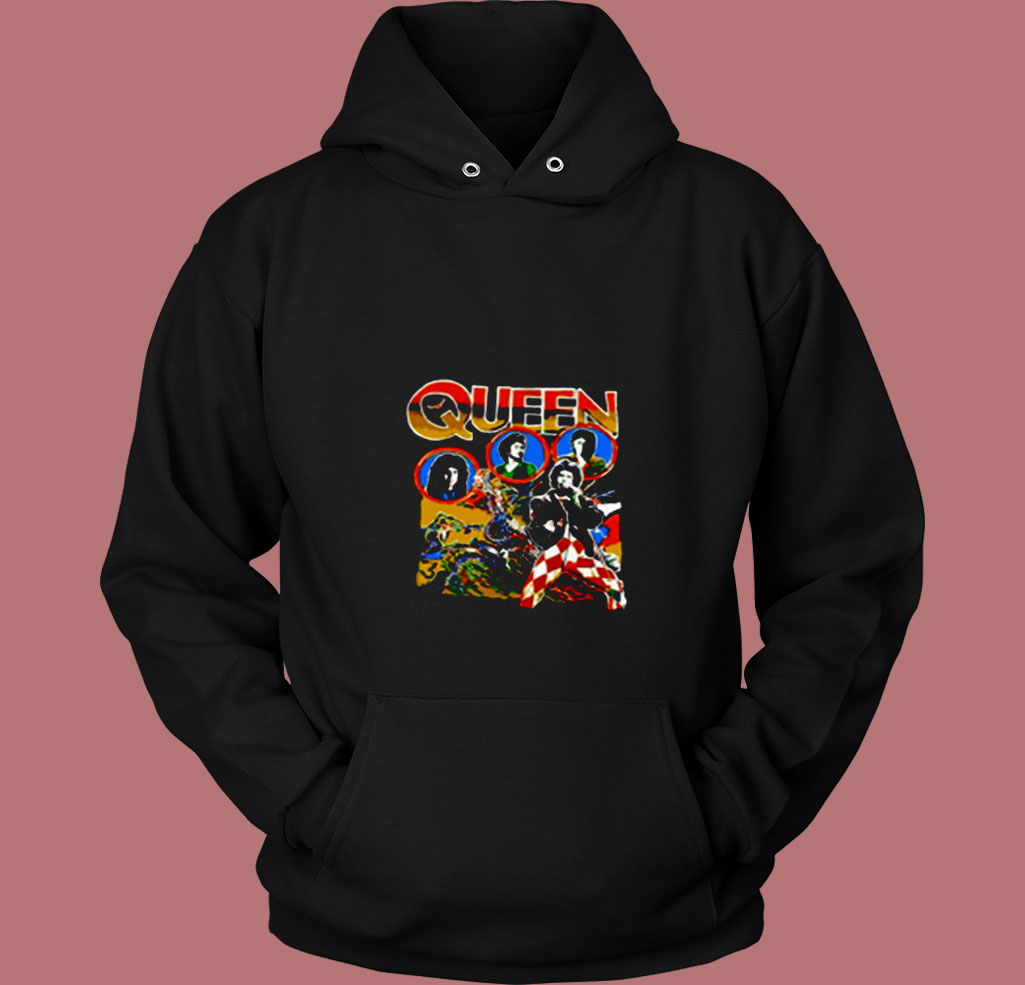 Vintage Queen 1978 Tour 80s Hoodie Vintage Queen 1978 Tour 80s Hoodie