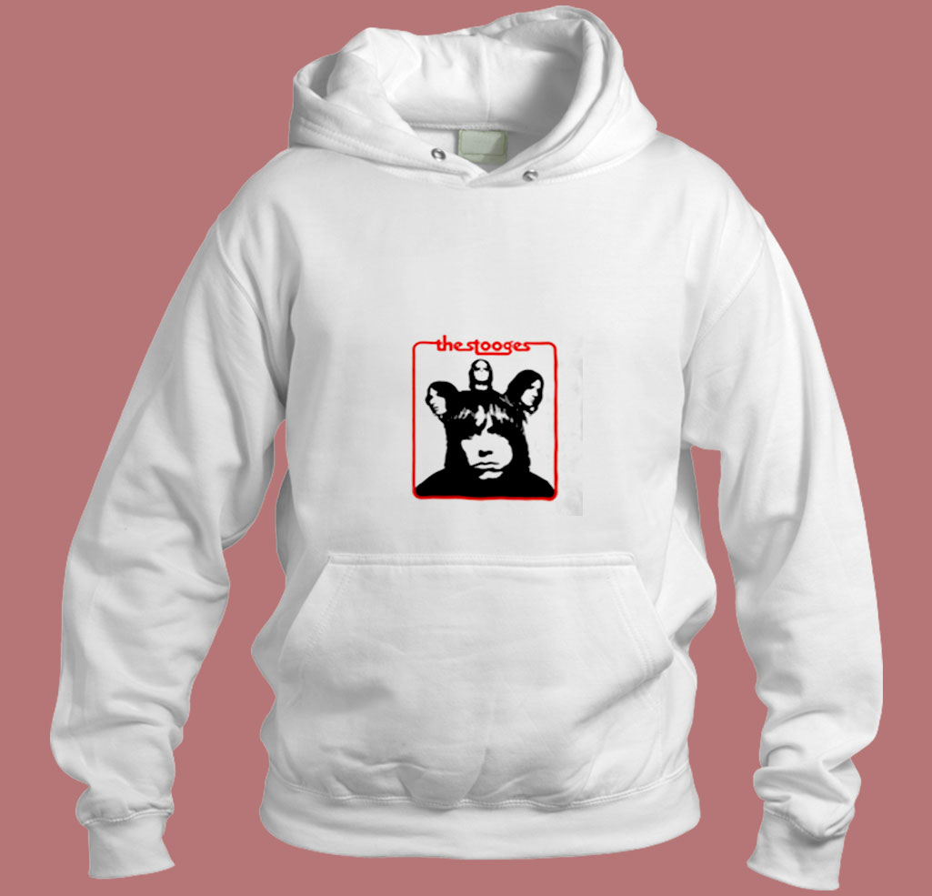 Vintage The Stooges Iggy Pop Rock Band Aesthetic Hoodie Style Vintage The Stooges Iggy Pop Rock Band Aesthetic Hoodie Style