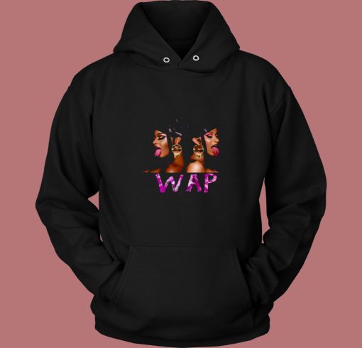 Wap Cardi Et Megan 80s Hoodie Wap Cardi Et Megan 80s Hoodie