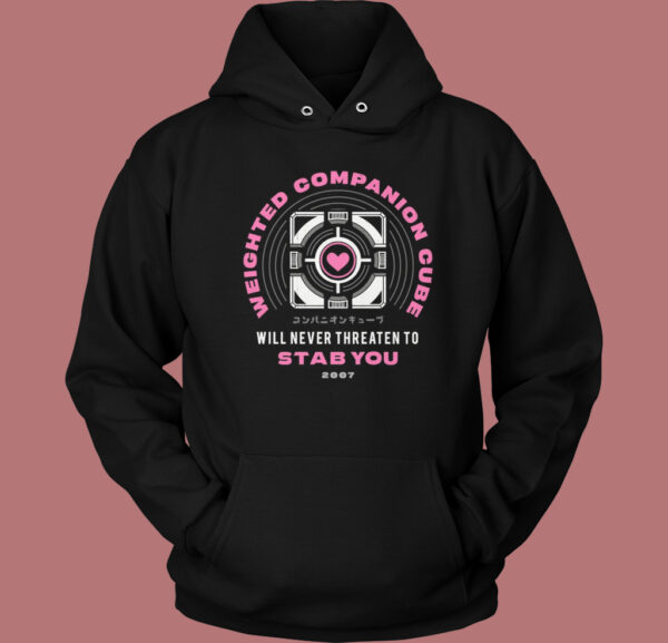 Weighted Companion Cube Hoodie Style