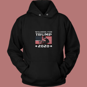Welders For Trump 2020 80s Hoodie
