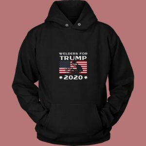 Welders For Trump 2020 80s Hoodie