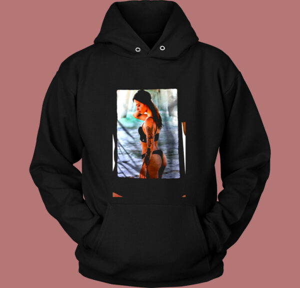 Wellcoda Lady In Swimsuit Vintage Hoodie
