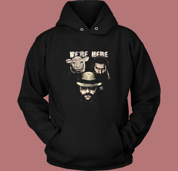 Were Here The Wyatt Family Sheep Hoodie Style