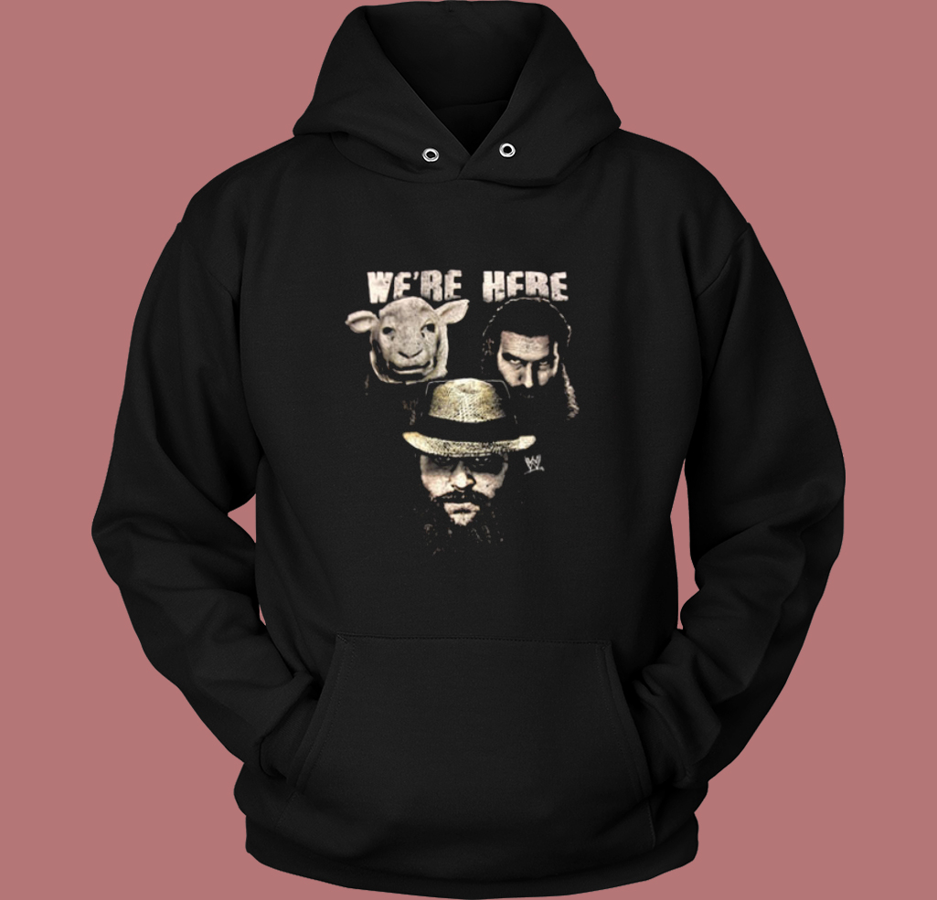 Were Here The Wyatt Family Sheep Hoodie Style Were Here The Wyatt Family Sheep Hoodie Style