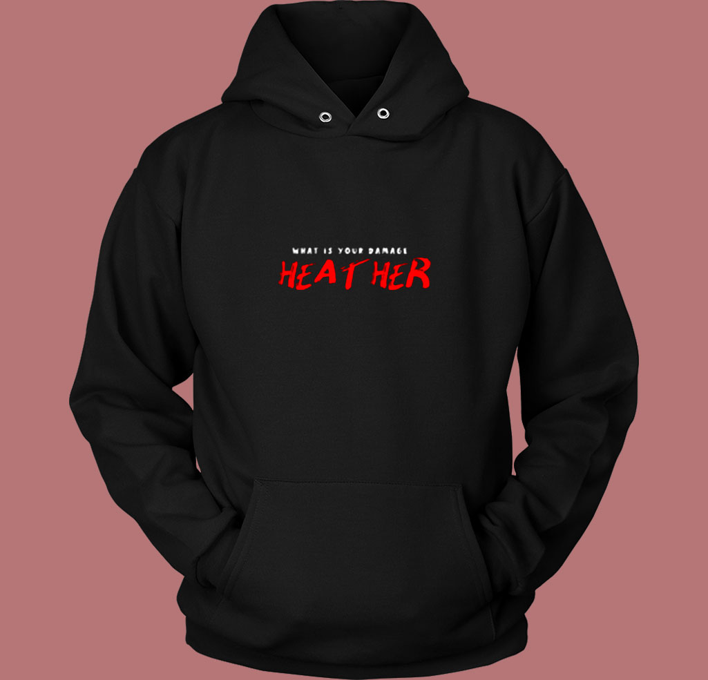 What's Your Damage Heather Vintage Hoodie What's Your Damage Heather Vintage Hoodie