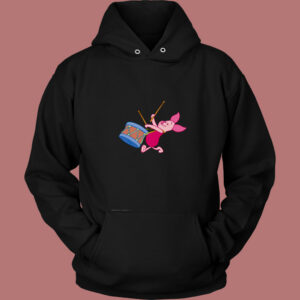Winnie The Pooh Piglet 80s Hoodie