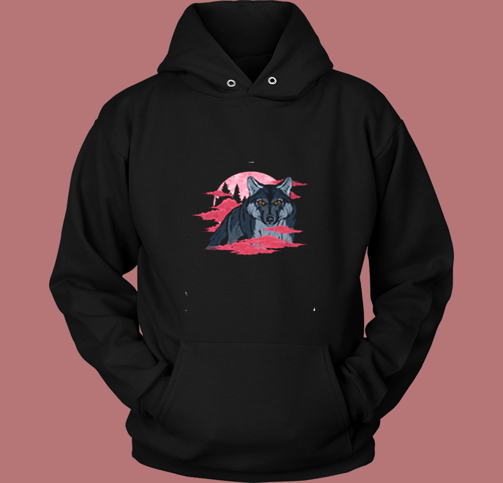 Wolf Moon Woods Wolves Vintage Hoodie Wolf Moon Woods Wolves Vintage Hoodie